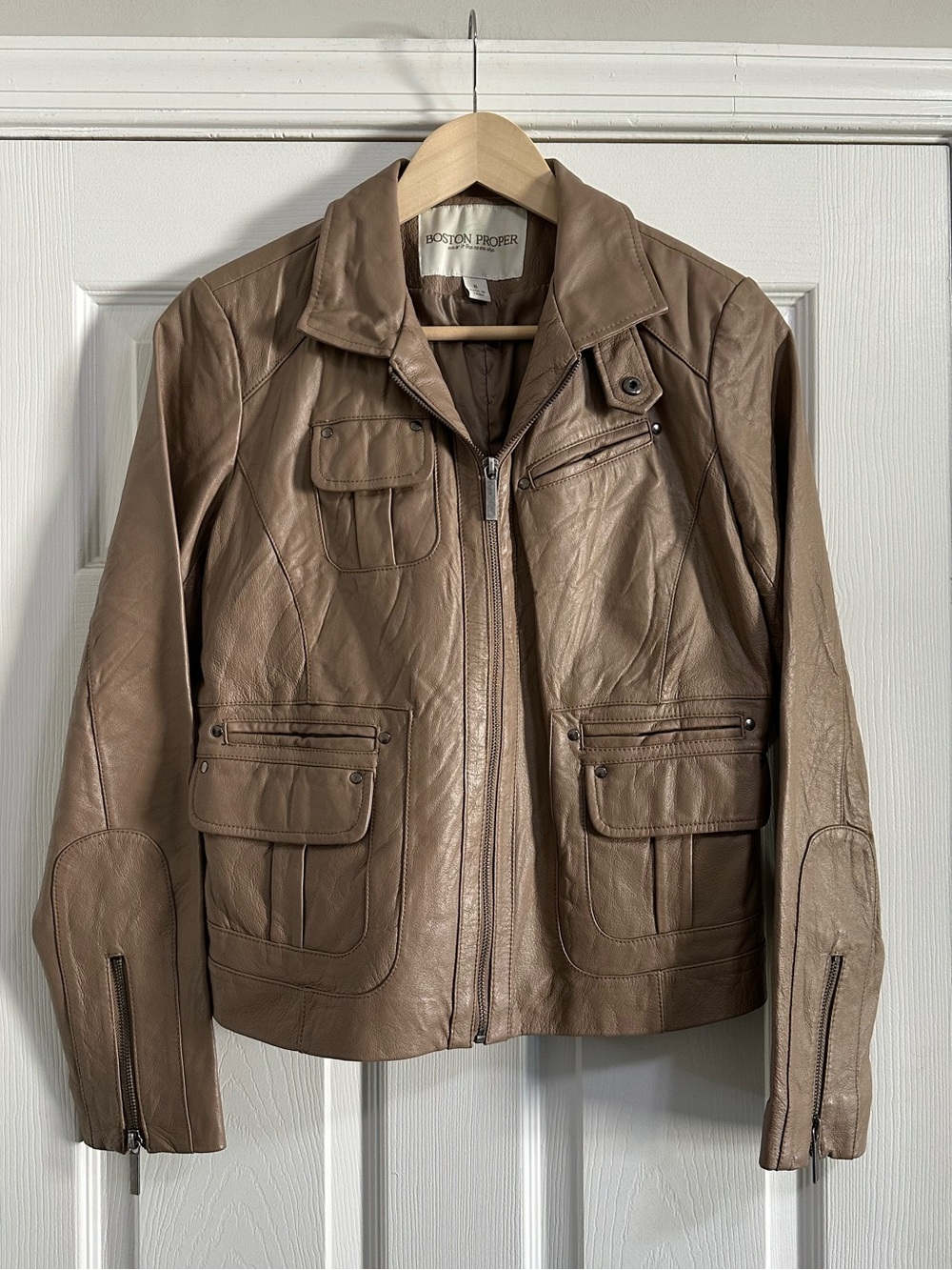 Boston Proper Leather Jacket